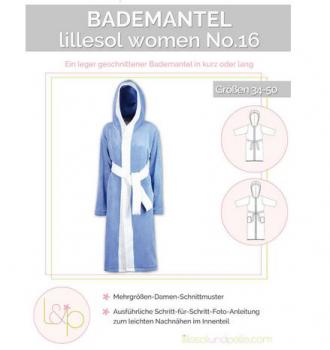Papierschnittmuster - Bademantel No. 16 - Damen- Lillesol & Pelle